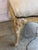 Set of 14 French Louis XV Style Distressed Dining Chairs With Linen For Sale - Image 16 of 17