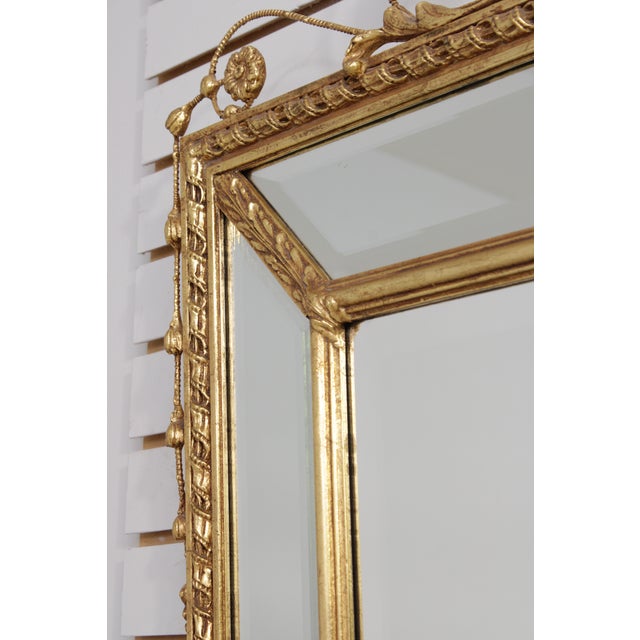 Friedman Brothers Gilt Gold Horizontal Wall Mirror For Sale - Image 12 of 17