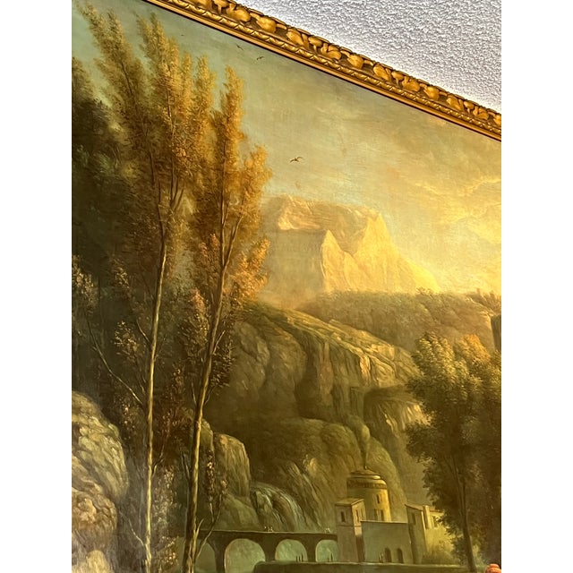 Oil on Canvas Late 20th Century “The Falls at Tívoli“ Italian Landscape Painting, Unsigned. For Sale In Los Angeles - Image 6 of 11