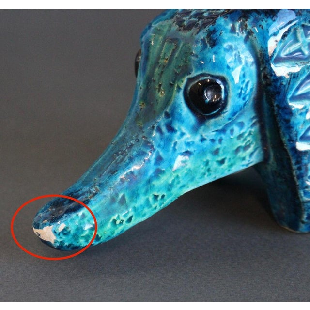 Vintage Italian Ceramic Sausage Dog by Aldo Londi for Bitossi, 1960s For Sale - Image 9 of 15