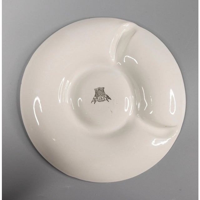 1940s French Gien Majolica Artichoke Plates - a Pair For Sale - Image 5 of 6