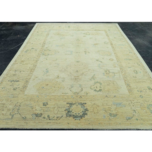 Early 21st Century Turkish Oushak Rug 7'2" x 11'5" #19096 For Sale - Image 5 of 8