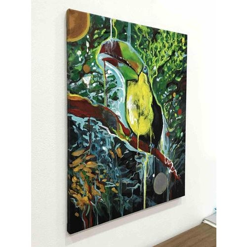Alessandro Filetti, Toucan, 2013, Acrylic Painting on Canvas, Framed For Sale - Image 3 of 6
