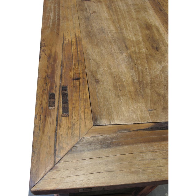 Antique Carved Elm Cabinet For Sale In Greensboro - Image 6 of 11
