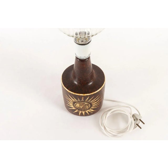 Vintage Danish Ceramic Table Lamp from Søholm, 1960s For Sale - Image 10 of 15