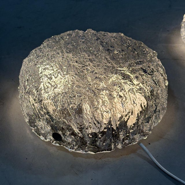 Vintage Ice Glass Wall Lamps from Kaiser Leuchten, 1960s, Set of 2 For Sale - Image 9 of 16