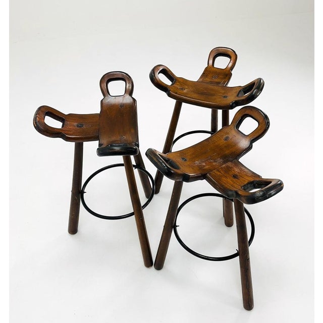 Brutalist Mid-Century Brutalist Bar Stool, 1960s For Sale - Image 3 of 11
