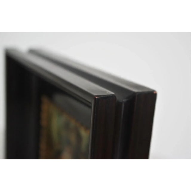 Vintage Small Print in Wooden Frame, 1970s For Sale - Image 12 of 13