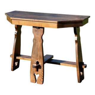 Antique Mission Oak Console Table Century 1920 For Sale