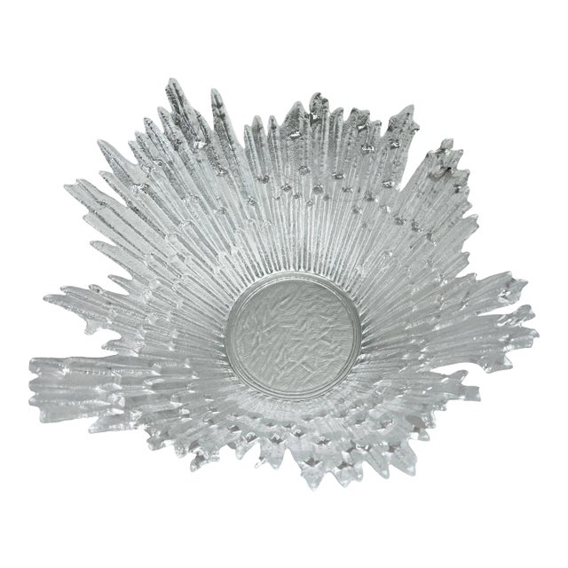 1970s Vintage Ice Crystal Bowl For Sale