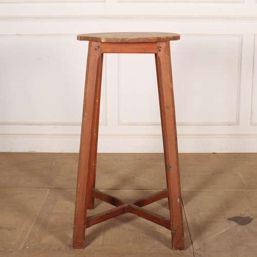 Tall 19th century sculptor's stand with traces of original paint. 1890. The diameter of the top is 22" (56cm). This piece...