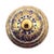 Late 20th Century Thai Benjarong Hand-Painted Gilt Porcelain Covered Jar 6.6" For Sale - Image 15 of 17