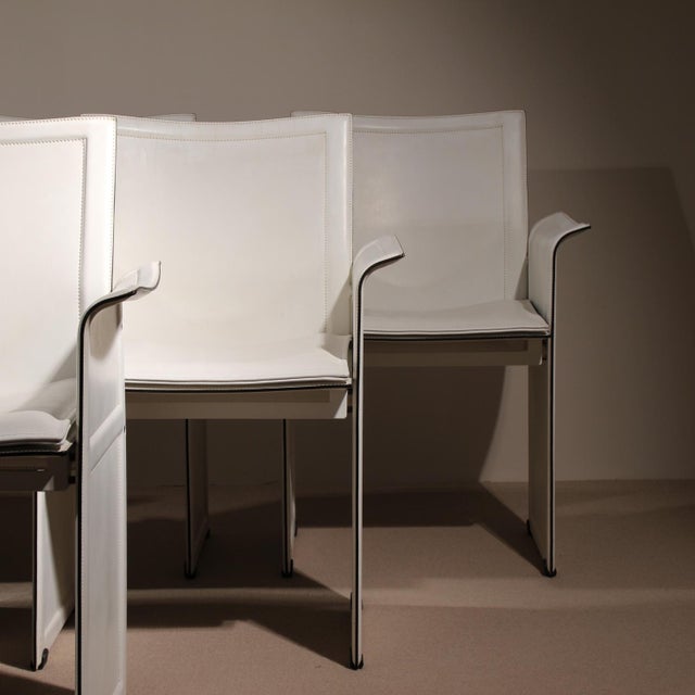Matteo Grassi Korium Armchairs by Tito Agnoli for Matteo Grassi, Italy, 1980s, Set of 6 For Sale - Image 4 of 18
