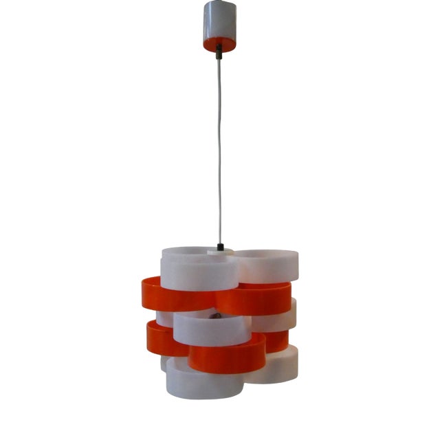 Acrylic Glass Pendant Lamp by Stilux Milano, 1960s For Sale