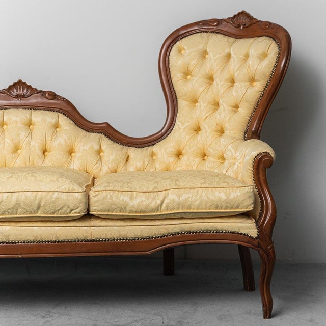 Three-Seater Sofa in Louis Philippe Style, 1920s For Sale - Image 10 of 11