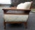 Mid 20th Century French Louis XV Style Elegant Ivory 7.5' Sofa Sale $2750 Serpentine Carved Back Curved Caned Sides Mid-Century For Sale - Image 5 of 13