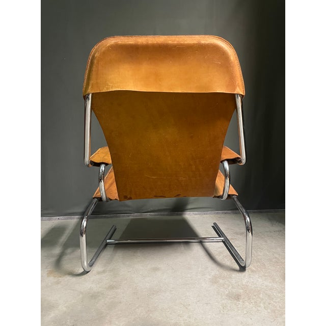 1960s Vintage Cantilever Tubular Chair, 1960s For Sale - Image 5 of 12
