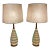 Pair of Beige Mid-Century Table Lamps by Quartite Creative Corp. For Sale