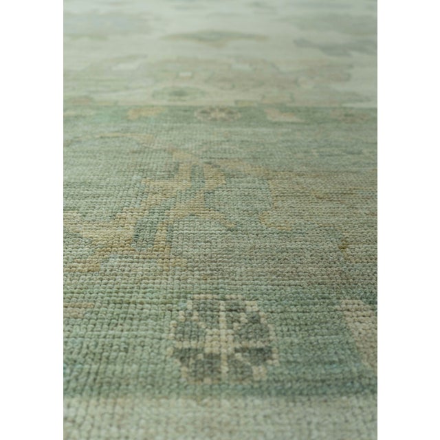 Early 21st Century Turkish Oushak Rug 12'4" x 15'5" #0102 For Sale - Image 5 of 8