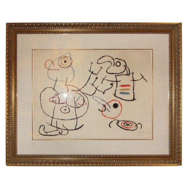 Printmaking Materials Joan Miro, "Ubu Aux Baleares Ii” Signed and Numbered 66/120 For Sale - Image 7 of 7