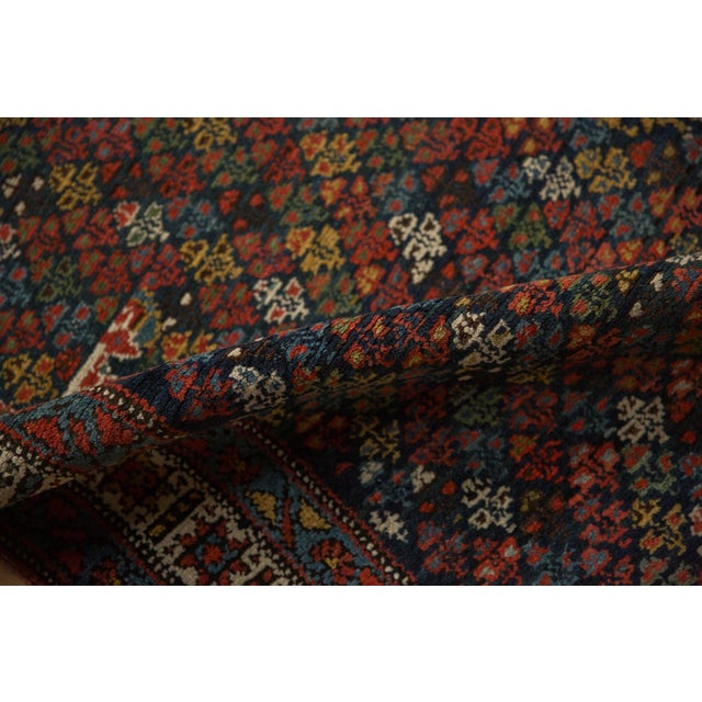 Shabby Chic Vintage Kurdish Hamadan Rug Runner - 3'4" x 11'9" For Sale - Image 3 of 9