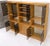 Burl walnut smoked glass doors cabinets adjustable shelves 3 bay wall unit credenza mint.