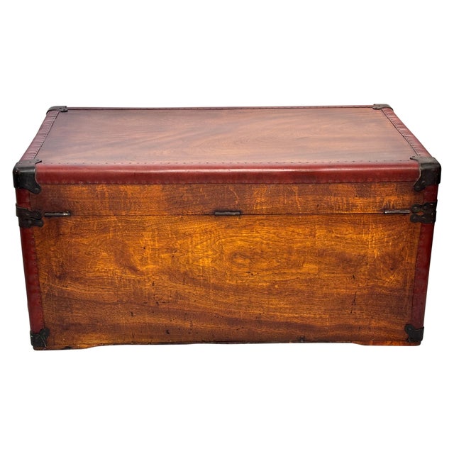 Early 20th Century American Camphor Wood Steamer Trunk For Sale - Image 9 of 9