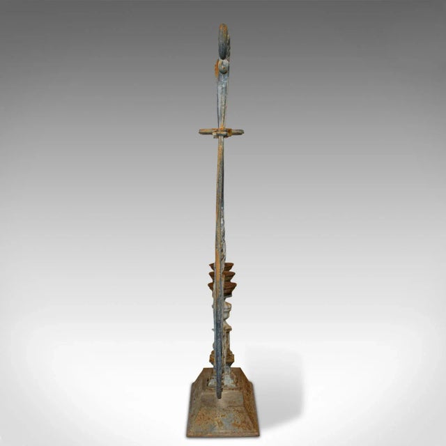 1950s Art Nouveau Cast Iron Outdoor Plant Stand French For Sale - Image 6 of 13