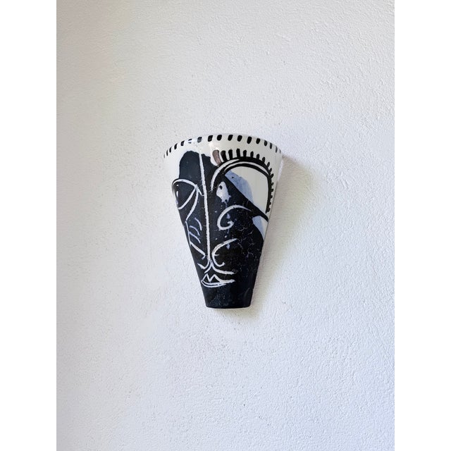 Ceramic Wall Light from Vallauris, 1990s For Sale - Image 6 of 18