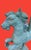 Monumental Carousel Horse Green Patinated Bronze Statue For Sale In Miami - Image 6 of 11