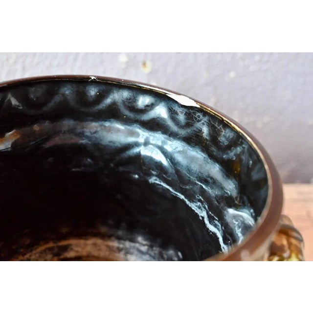 Scandinavian Brutalist Planters in Fat Lava from Bay Keramik, 1970s, Set of 2 For Sale - Image 10 of 11