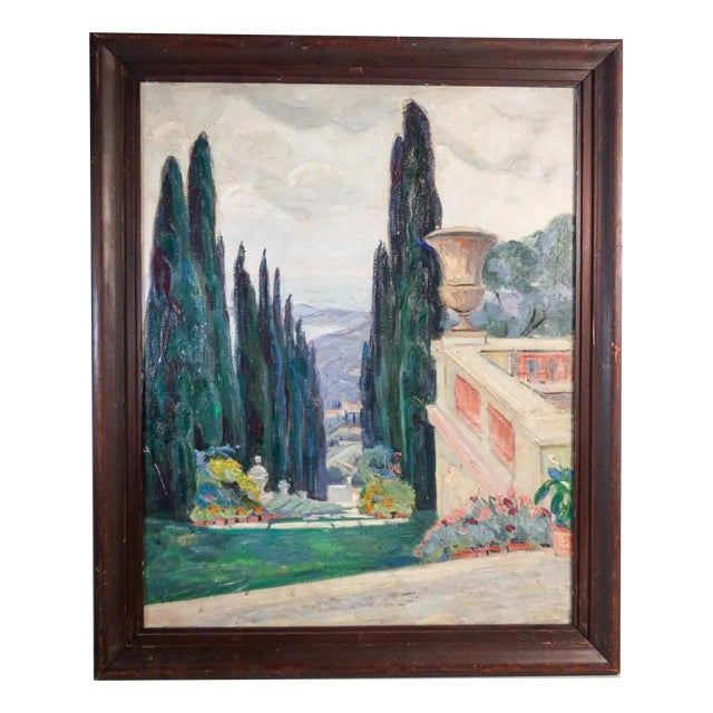 After Jean Perret, Provencal Landscape, 20th-Century, Oil on Canvas, Framed For Sale