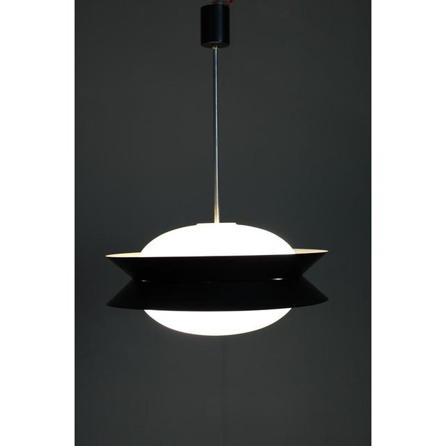 Vintage UFO Pendant Light by Josef Hurka for Napako, 1950s For Sale - Image 9 of 11