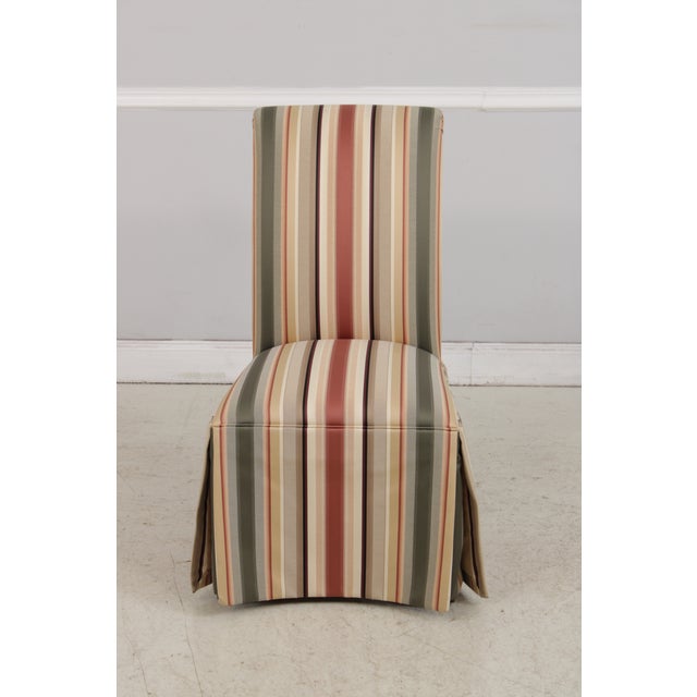 Age: C.1999 Details: High Quality Construction Clean Well Cared For Upholstery Skirted Base Traditional Style Condition:...