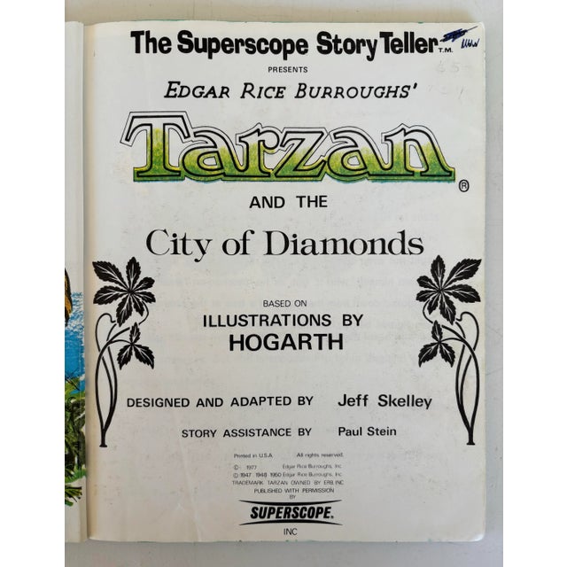 1970s Tarzan and the City of Diamonds Superscope Story Teller by Edgar Rice Burroughs 1977 For Sale - Image 5 of 9