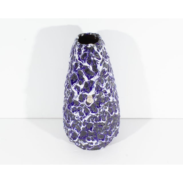 Mid-Century Modern Es Keramik West German Fat Lava Ceramic Vase For Sale - Image 3 of 8
