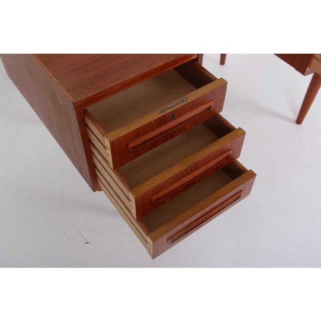 Teakwood Desk by J. Svenstrup for J. Svenstrup, 1960s For Sale - Image 4 of 12