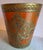 Florentine Vintage Giltwood Wastebasket Burnt Orange /Gold For Sale - Image 6 of 6