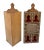 Mid 20th Century Vintage Marquetry Wood Inlay Corner Style Decor Shelf, 2 Pieces For Sale - Image 5 of 9