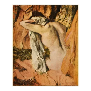 1950s After Edgar Degas "After the Bath", First Edition Full-Color Vintage Print