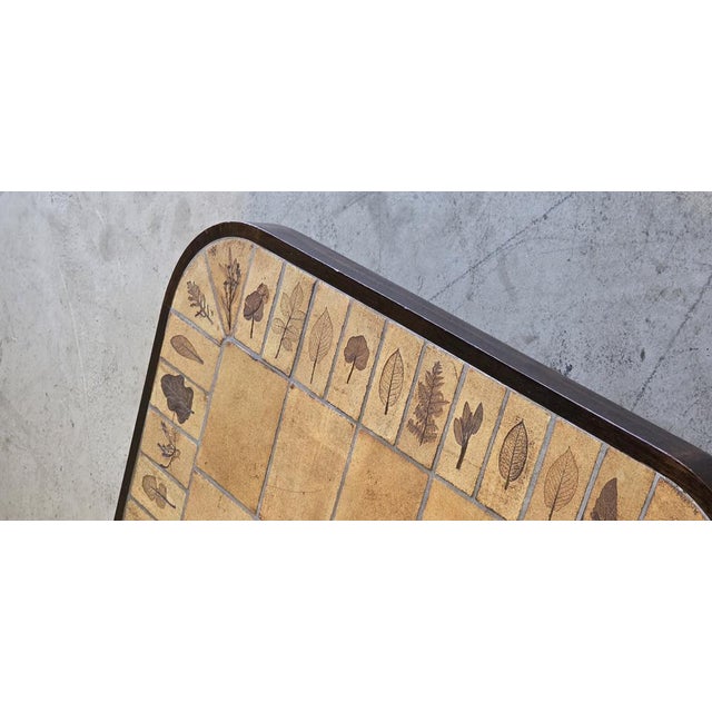 Ceramic Herbarium Oval Coffee Table by Roger Capron, 1970s For Sale - Image 7 of 12