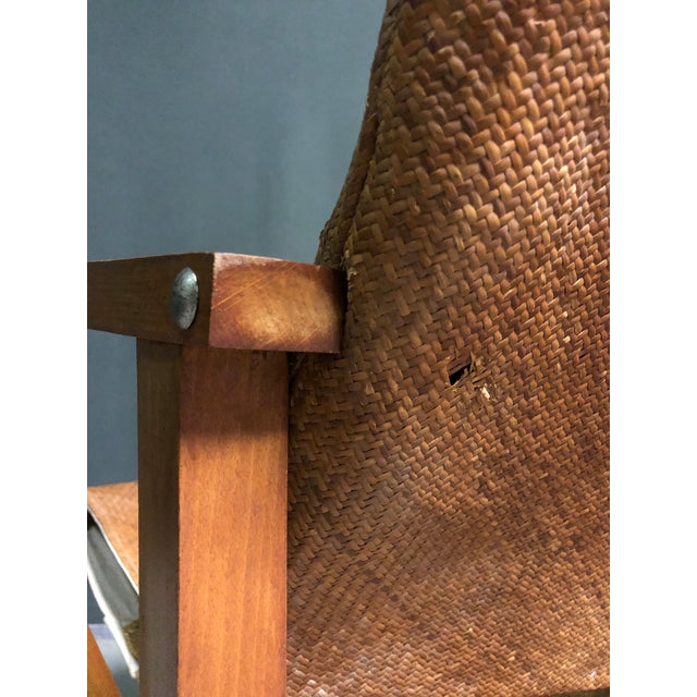 Vintage Lounge Chair in Oak, 1950s For Sale - Image 9 of 12
