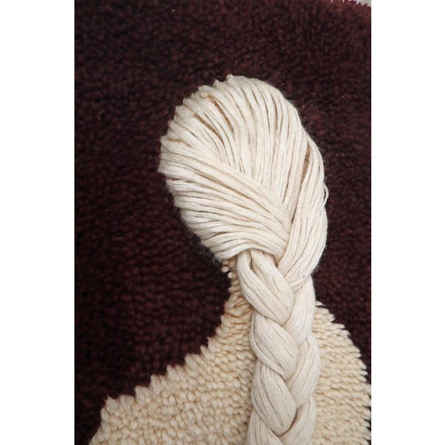 Wool Tapestry of Nude Seated Woman in the style of Don Freedman, 1960s For Sale - Image 12 of 17