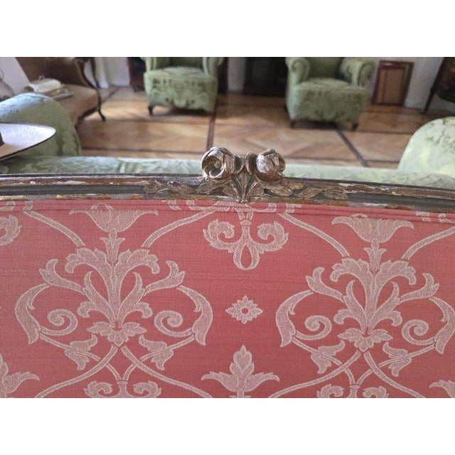 18th Century Louis XVI Sofa Carved and Gilded Wood, 1780 For Sale - Image 9 of 13