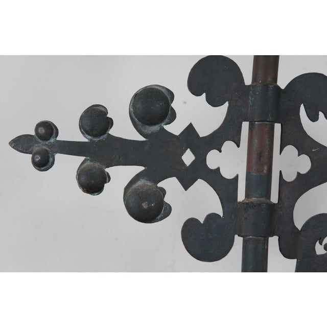 Antique English Architectural Wrought Iron Lion Coat of Arms For Sale - Image 6 of 13