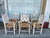 Nautical Set of 6 Vintage Carved Nautical and Celestial Armchairs With Rush Seats For Sale - Image 3 of 10