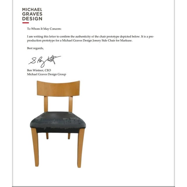 nice shape tight and sturdy. has some wear. chair was designed by Michael graves for Appoggi Dorsey. the chair was never...