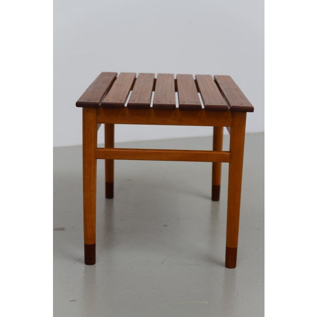 Brown Danish Modern Bench or Table in Teak and Beech, 1950s For Sale - Image 8 of 18