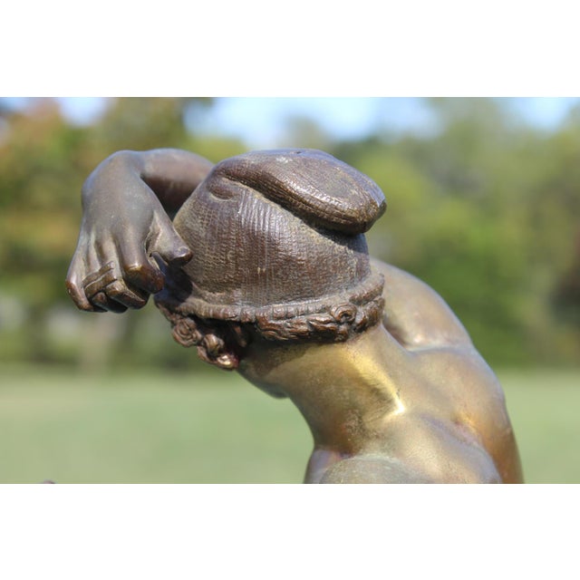 Francisque Joseph Duret Bronze Statues of Young Neopolitan Dancers—A Pair For Sale - Image 12 of 18