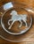 Clear Glass Back Relief Carved Horse Round Display Disc For Sale In San Francisco - Image 6 of 13